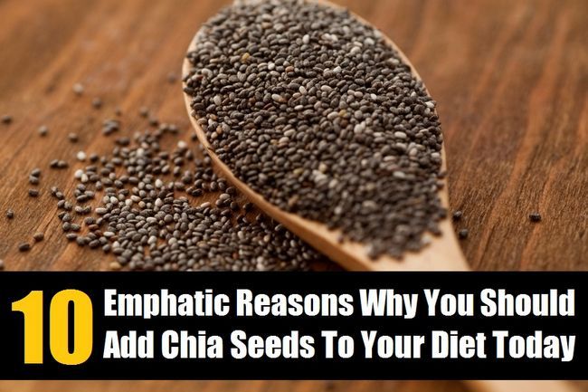10 razones por las que debe enfáticos agregar semillas de chia a su dieta hoy