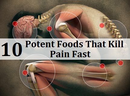 10 alimentos potentes que matan el dolor rápida