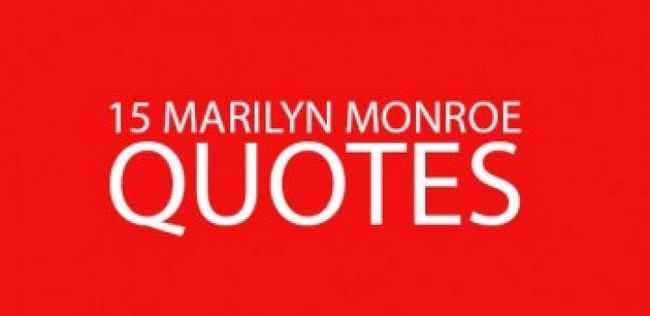 15 Marilyn Monroe cita para inspirarte