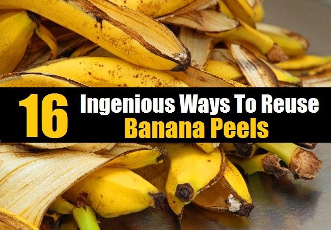 16 InGenius maneras de volver a utilizar cáscaras de plátano