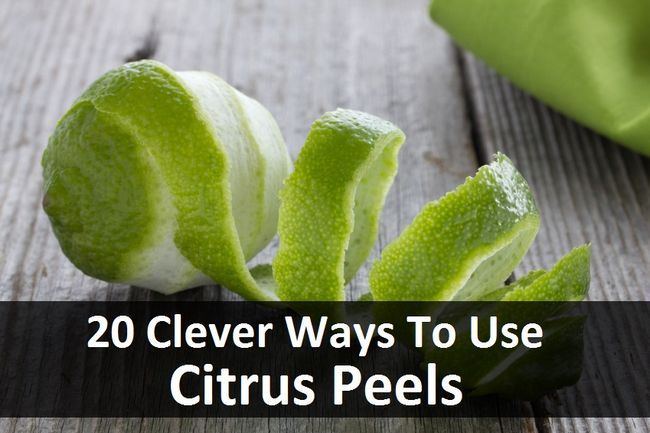20 Clever maneras de utilizar las cáscaras de cítricos