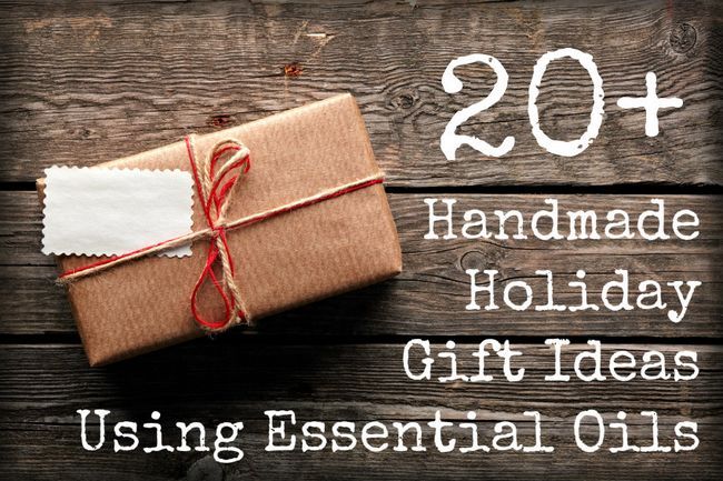 20 + Handmade Holiday Gift Ideas uso de aceites esenciales