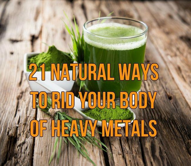 21 maneras naturales para liberar su cuerpo de metales pesados