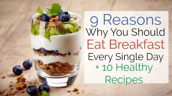 9 razones por las que debe comer el desayuno cada día + 10 recetas de desayuno saludable