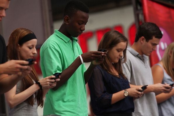 Campeonato Nacional Los mensajes de texto Held en Times Square