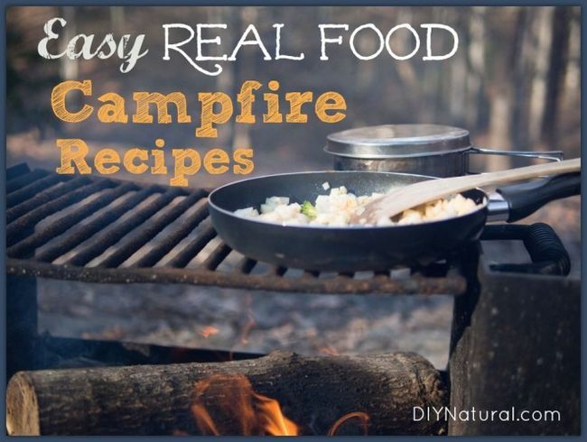 Saludables rápidas y deliciosas recetas de camping reales de los alimentos