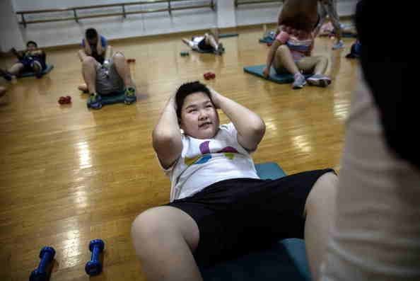 Los niños obesos en China