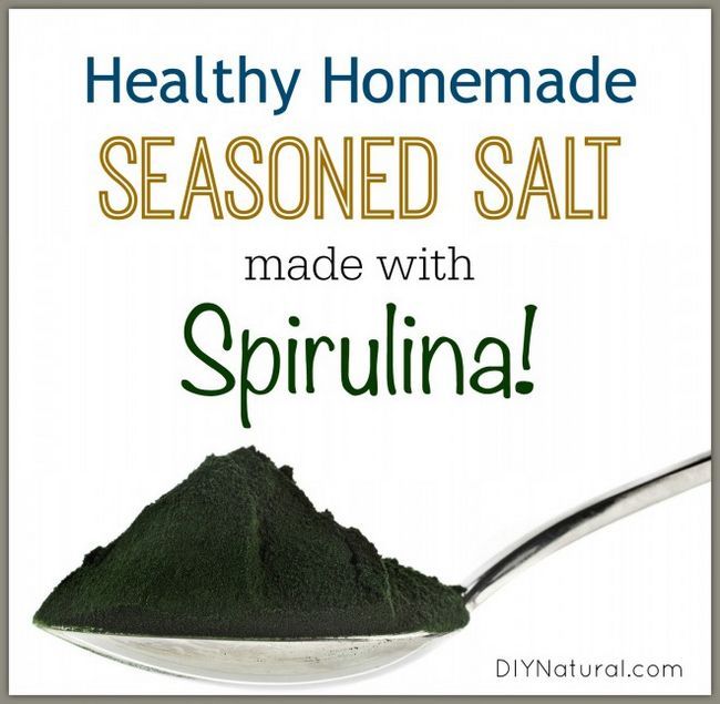 Saludable receta sal sazonada con espirulina y más