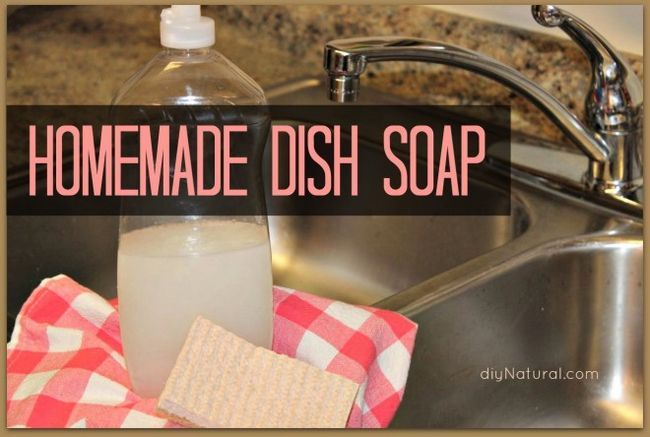 Jabón para lavar platos hechos en casa - un dinero naturales protector