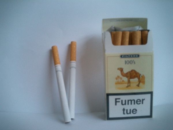 paquete de cigarrillos camel