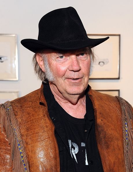 Neil Young en Deluxe Especial Exposición de arte.