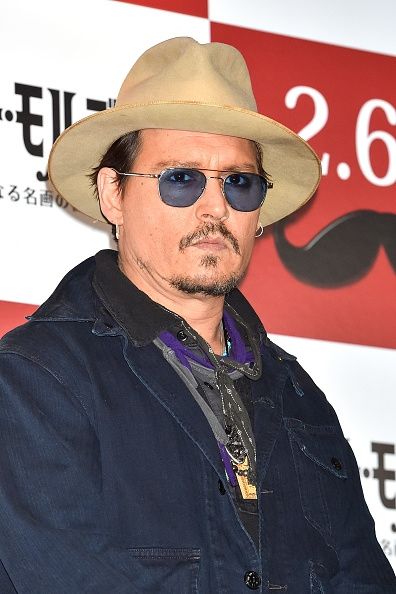 Johnny Depp en el & # 034-Mortdecai & # 034- sesión de fotos en Tokio.