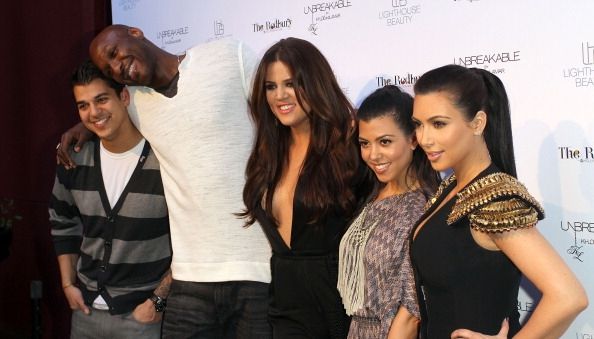 Rob Kardashian, Lamar Odom, Khloe Kardashian, Kourtney Kardashian y Kim Kardashian