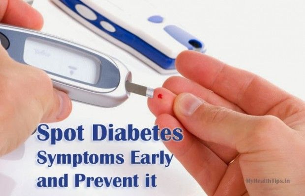 Síntomas de la diabetes lugar temprano y evitar que