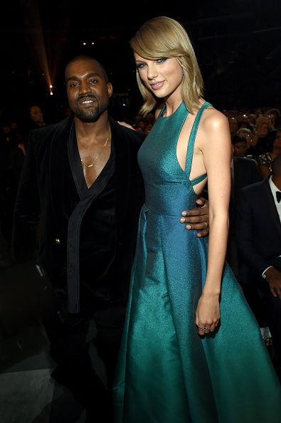 Kanye West y Taylor Swift en los Grammy 2015