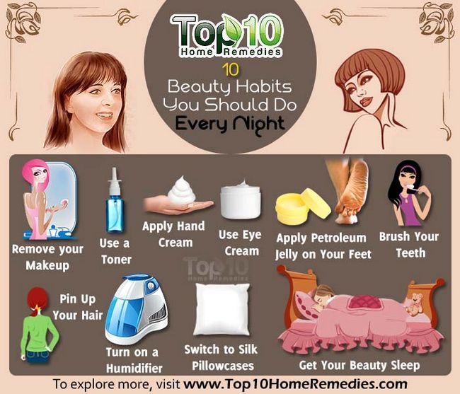 10 hábitos de belleza que debe hacer cada noche