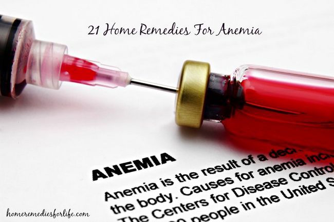 Remedios caseros para la anemia