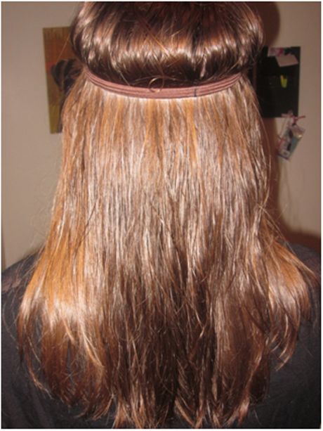 largo peinado ondulado