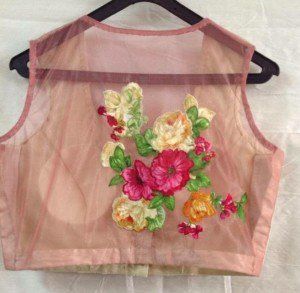 Diseño de la blusa de la sari neta 8