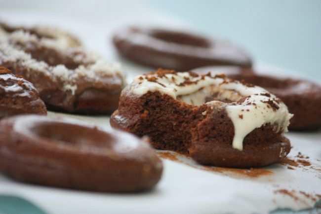 Chocolate-Grain gratuito Donuts