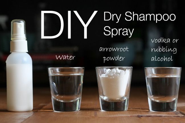 DIY Dry ​​Shampoo Spray para Luz O Cabello oscuro