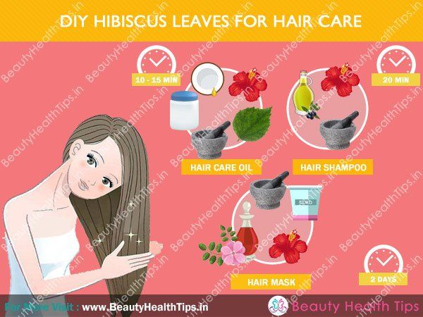 DIY Hibiscus deja para el cuidado del cabello
