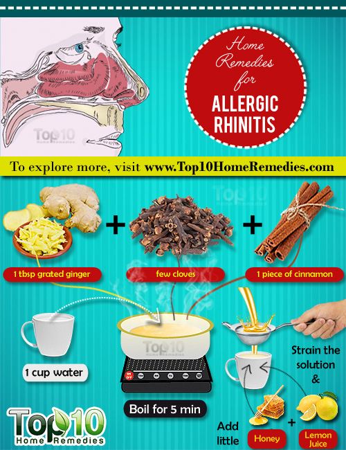 remedios caseros para la rinitis alérgica