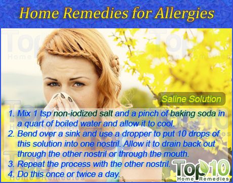 remedios caseros para las alergias