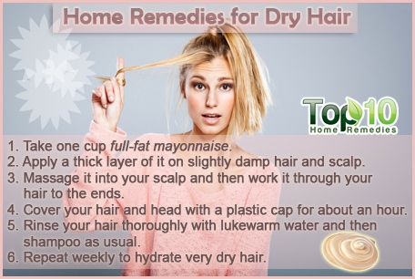 Los remedios caseros para el cabello seco