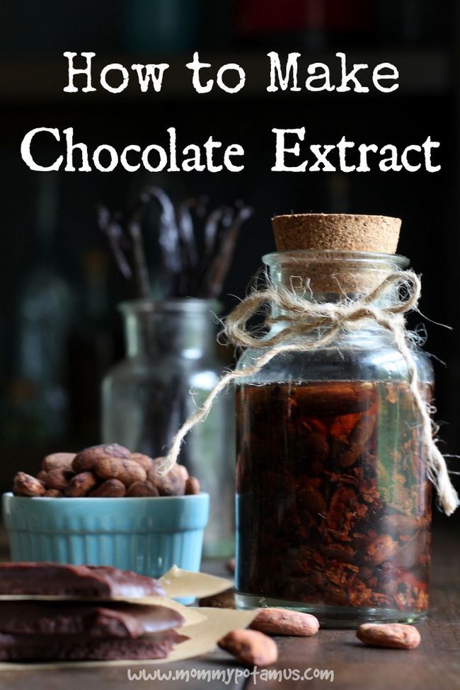 Cómo hacer extracto de chocolate