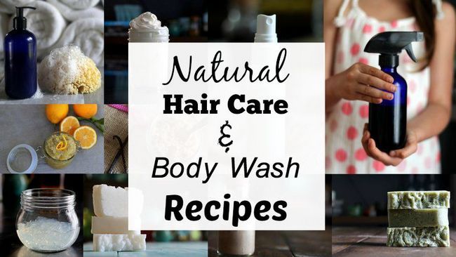 Cuidado del cabello natural y gel de baño: recetas y recomendaciones
