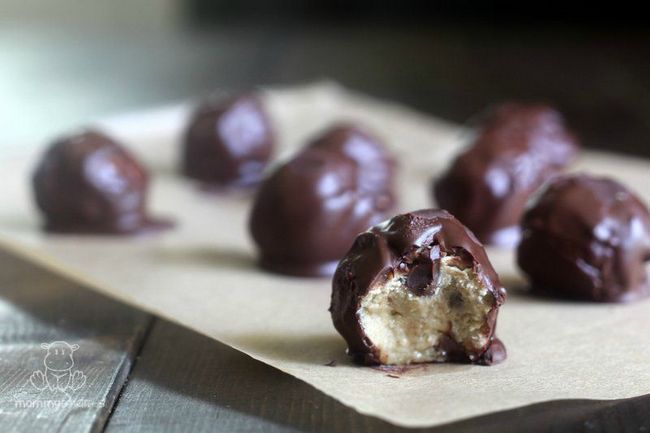resistente de almidón-cubierta de chocolate-galleta-masa-receta