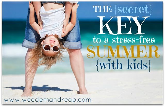 La clave secreta {} para un verano libre de estrés con niños