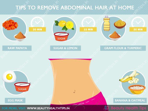 Consejos para eliminar el vello abdominal en casa