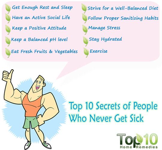 Top 10 secretos de las personas que nunca se enferman