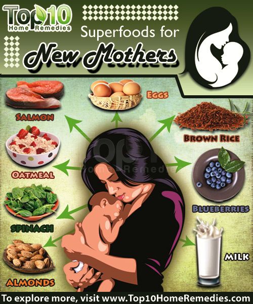 superalimentos para las nuevas madres