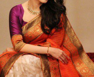 Diseño Top blusa de sari de seda # 9