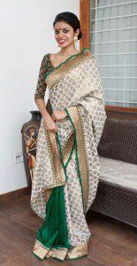 Diseño Top blusa de sari de seda 2