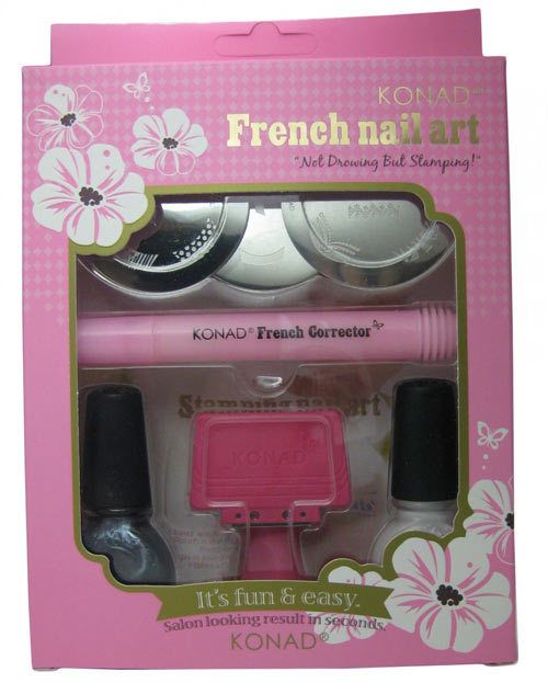 kit del arte de estampado de uñas francés