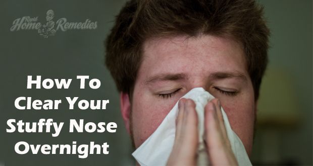 ¿Cómo deshacerse de la congestión nasal durante la noche