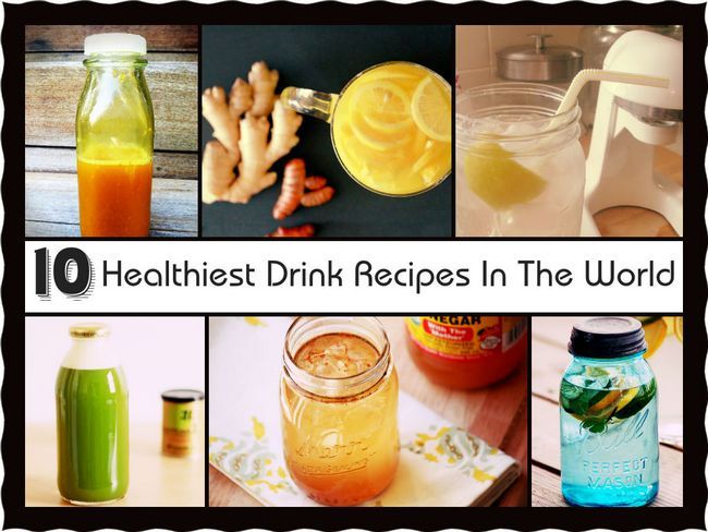 10 recetas de bebidas más saludables en el mundo