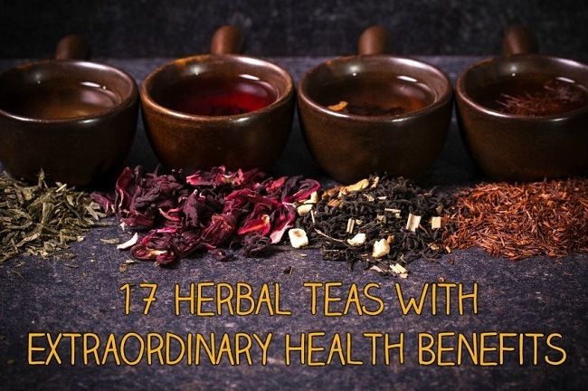 17 Los tés de hierbas con beneficios para la salud extraordinarias