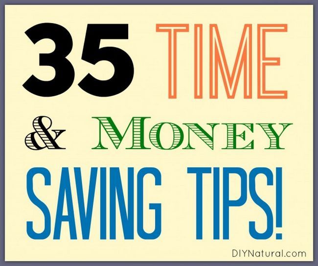 35 El tiempo y consejos para ahorrar dinero para hacer la vida más fácil