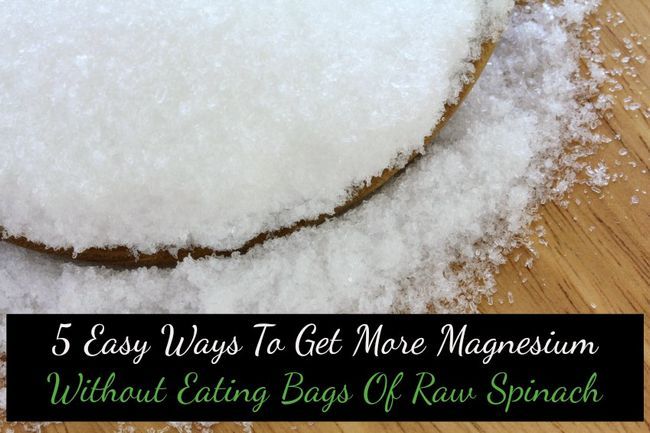 5 maneras fáciles de conseguir más magnesio sin comer Bolsas De Crudo Espinaca