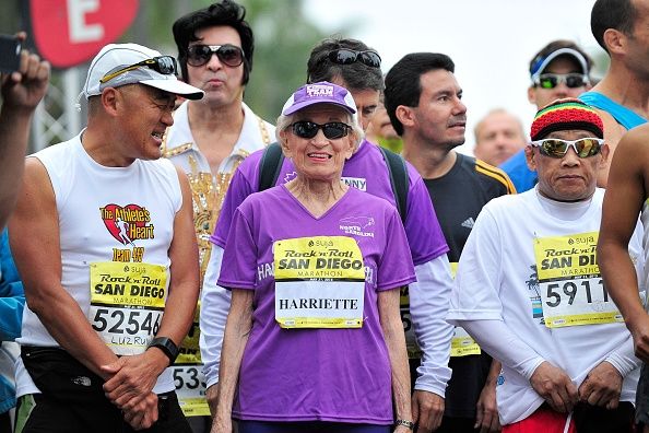 92 años de edad, es el corredor más viejo maratón