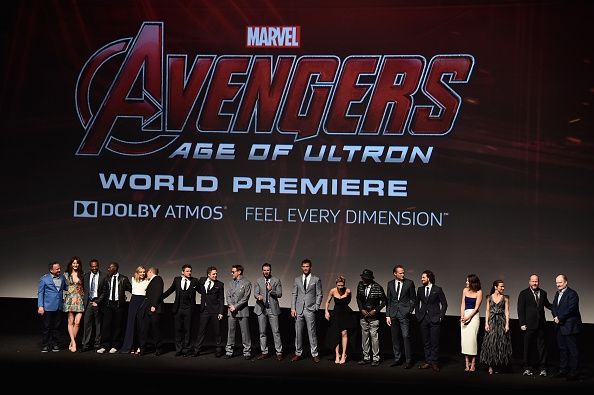 `Avengers 2: Age of Ultron` cast at the Hollywood premiere of `Avengers 2: Age of Ultron.`