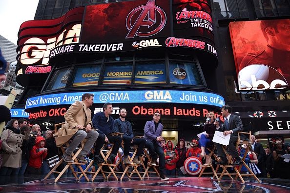 Maravillarse`s Avengers: Age Of Ultron Takeover Times Square On Good Morning America