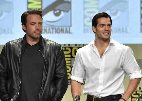 Ben Affleck y Henry Cavill en el 2014 San Diego Comic-Con.