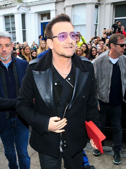 Bono en Band Aid 30 Grabación.