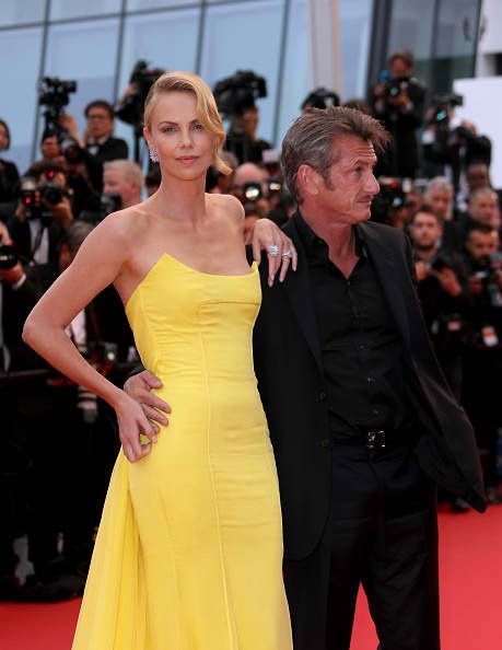 Charlize Theron y Sean Penn en el 68º Festival de Cine de Cannes.